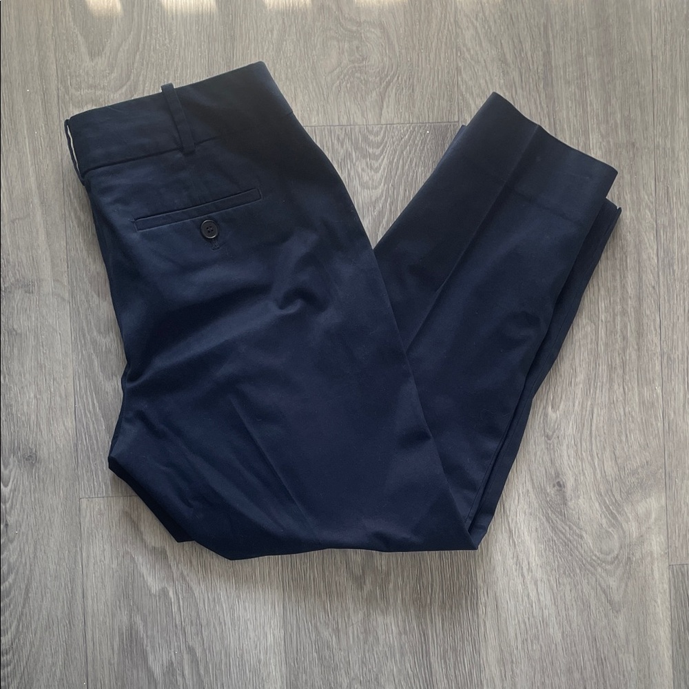 Talbots Signature Navy Straight Leg Dress Pants